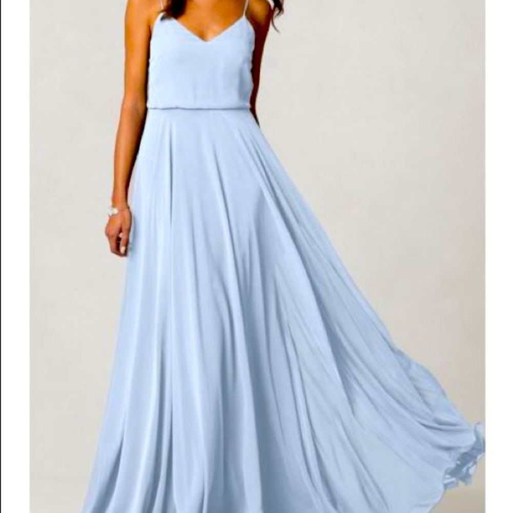 Jenny Yoo Whisper Blue Bridesmaid Dress